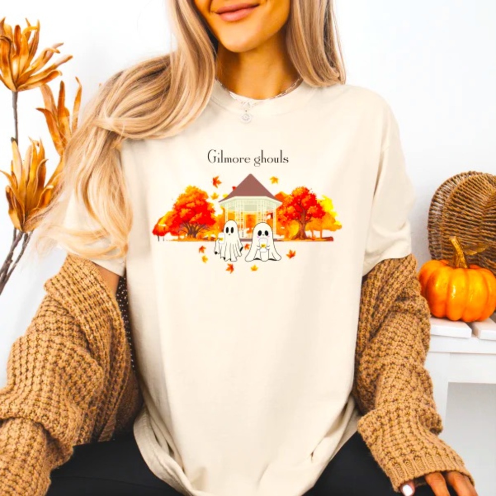 Stars Hollow Fall Leaves Gilmore Ghouls Shirt | Where You Lead I Will Follow